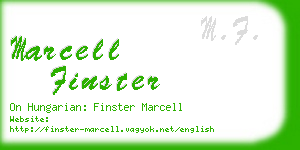 marcell finster business card